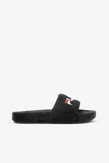 Fila Femme Fuzzy Drifter 014 Noir / Rouge / Blanche Fila France ZYL-943810